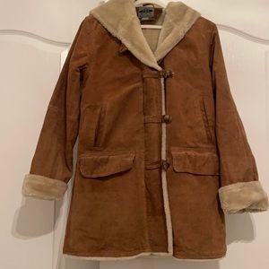 Genuine Leather Jacket with Shearling